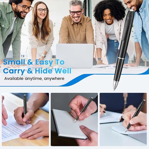 1080P HD Spy Camera, 64GB Mini Body Cam, Hidden Cameras, Mini Camera, Rechargeable Small Pocket Cam, Suitable for Feetings, Classrooms, Business Negotiations in Kuwait