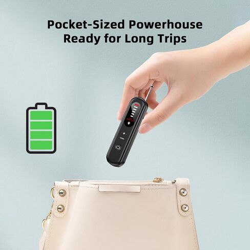 6-in-1 Hidden Camera Detectors, AI Chip Anti-Spy Camera Finder & 6 Modes | GPS Tracker & Bug Detector, Portable RF Signal Scanner for Hotel, Dressing Room, Bathrooms, Cars & Travel Security (Black) in Kuwait