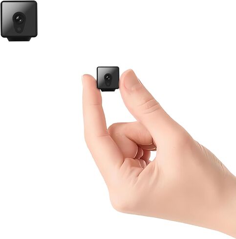 4K Mini Tiny Camera Wireless Security Indoor 2026 Home HD WiFi Small Cameras Nanny Cam Portable Cams for House Pet Office,Motion Detection Night Vision,App Control & SD Storage,Can No Need WiFi Cams in Kuwait