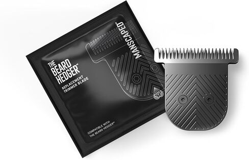 MANSCAPED® The Beard Hedger® Men's Premium Beard Trimmer, 20 Length Adjustable Blade Wheel, Stainless Steel T-Blade for Precision Facial Hair Trimming, Cordless Waterproof Wet/Dry Clipper in Kuwait