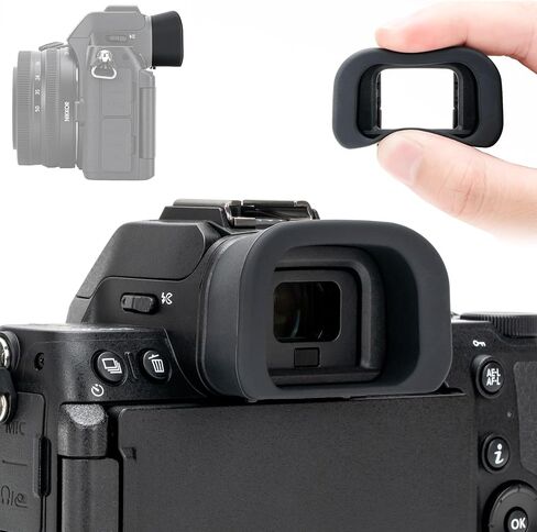 Extended Z50II Z50 II Eyecup Eyepiece Eye Cup Piece Viewfinder (Not Fit Z50 | Soft Silicone, Eyeshade Cover Protector for Nikon Z50 II Eyepiece, with Double-Layer Hollow Cushion Design in Kuwait