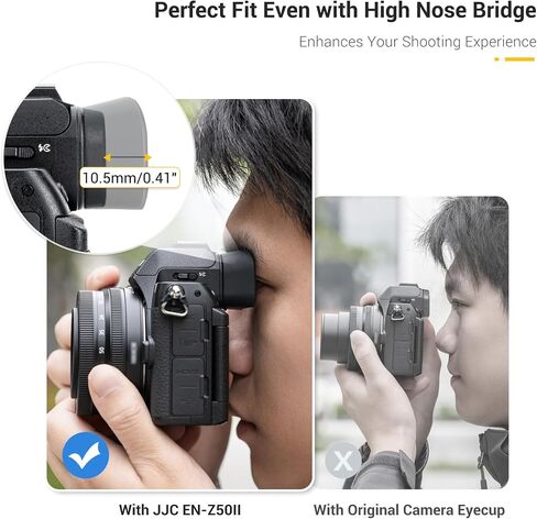 Extended Z50II Z50 II Eyecup Eyepiece Eye Cup Piece Viewfinder (Not Fit Z50 | Soft Silicone, Eyeshade Cover Protector for Nikon Z50 II Eyepiece, with Double-Layer Hollow Cushion Design in Kuwait