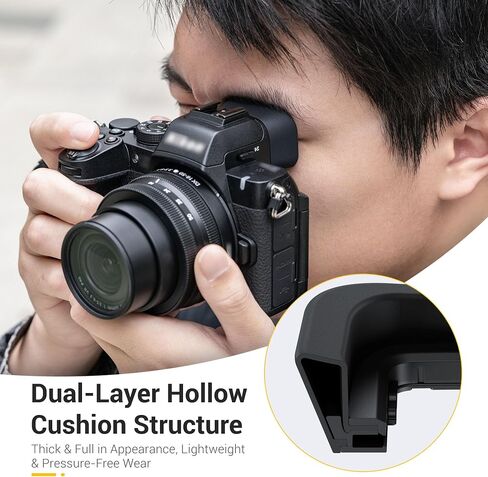 Extended Z50II Z50 II Eyecup Eyepiece Eye Cup Piece Viewfinder (Not Fit Z50 | Soft Silicone, Eyeshade Cover Protector for Nikon Z50 II Eyepiece, with Double-Layer Hollow Cushion Design in Kuwait