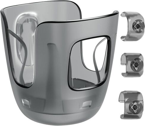 Stroller Cup Holder Fits for UPPAbaby Vista/Vista V2/Vista V3/Cruz/Cruz V2/Minu/Minu V2/Minu Duo, Securely Hold The Cup, Quick Attachment, Folds with Stroller, Drinking On The Go,Grey in Kuwait