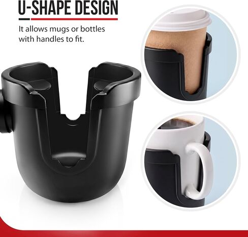 Cup and Phone Holder Only Compatible with Doona Stroller Car Seat All-in-One Travel System – Hook-On Attachment in Kuwait