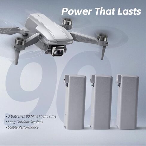 GPS Drone with EIS 4K Camera for Adults , RC Drones with 4.5 inch HD Screen on Controller, Auto Return, 3 Batteries for 90 min Flight Time, 3280 FT Long Control Range Transmission, Circle Fly and Follow Me Mode, Foldable Quadcopter for Beginner Gifts Toy, in Saudi Arabia
