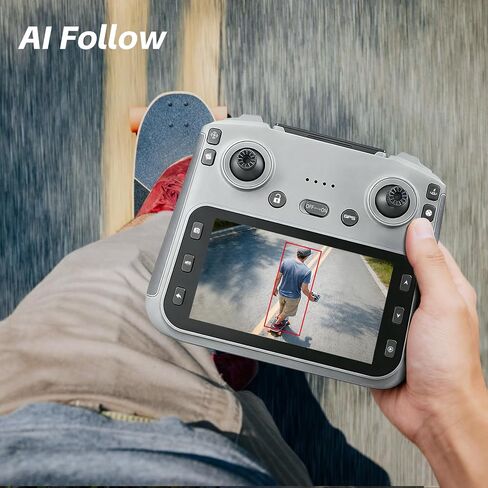 GPS Drone with EIS 4K Camera for Adults , RC Drones with 4.5 inch HD Screen on Controller, Auto Return, 3 Batteries for 90 min Flight Time, 3280 FT Long Control Range Transmission, Circle Fly and Follow Me Mode, Foldable Quadcopter for Beginner Gifts Toy, in Kuwait