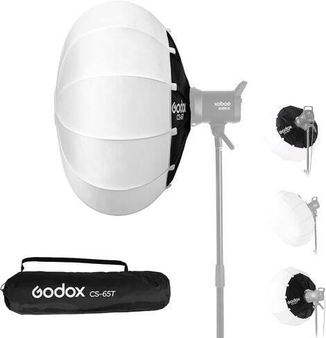 Godox CS-85T Lantern Softbox 33.5in/ 85cm Quick Release 360° Light Diffuser Bowens Mount Lantern Softbox for Godox LE200 LE300 SL60 SL100 for Other Bowens Mount Light for Amaran NEEWER Lights (33.5") in Kuwait