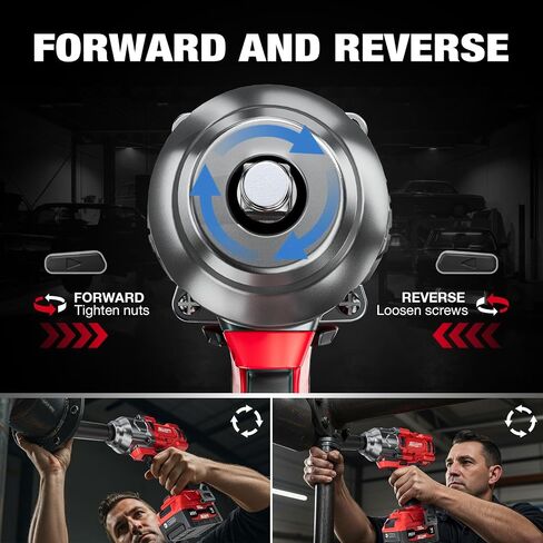 Alloyman Cordless Impact Wrench, 1475Ft-lbs (2000N.m) 1/2 High Torque Brushless Impact Gun, 20V Power Impact Driver, 4000mAh Battery,3 Sockets, Brushless Motor Variable Speeds for Car/Truck RV/Mower in Saudi Arabia