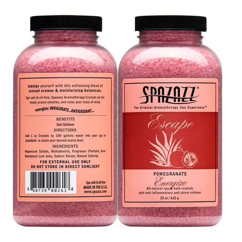 Spazazz SPZ-261 Escape Aromatherapy Crystals Container, 22-Ounce, Pomegranate Energize in Kuwait