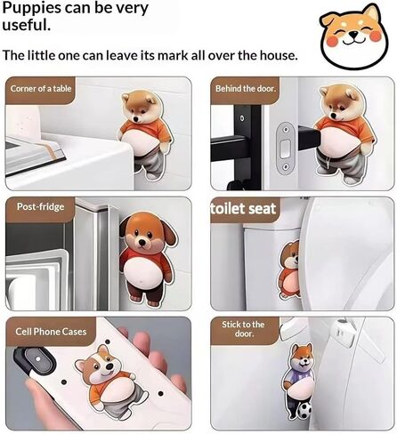 30Pcs Squishy Animal Anti-Collision Stickers Silicone Stress Relief Bump Pads for Car Phone Door Furniture in Kuwait