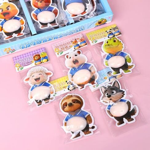 30Pcs Squishy Animal Anti-Collision Stickers Silicone Stress Relief Bump Pads for Car Phone Door Furniture in Kuwait