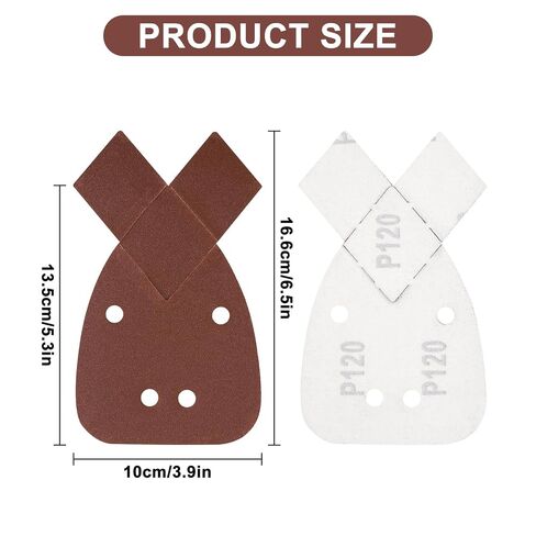Mouse Sander Sandpaper with Extra 2 Tips for Replacement, 50PCS 60 80 120 150 220 Grit Sandpaper Assortment, Sanding Sheets for Black and Decker Mouse Sanders in Kuwait