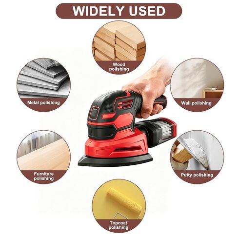 Mouse Sander Sandpaper with Extra 2 Tips for Replacement, 50PCS 60 80 120 150 220 Grit Sandpaper Assortment, Sanding Sheets for Black and Decker Mouse Sanders in Kuwait