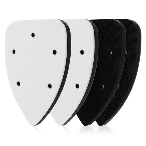 4 Pcs Mouse Sander Pads, 5 Holes Foam Sanding Pads for Orbital Sander Soft Density Sponge Interface Sanding Pad for Detail Sander Woodworking in Kuwait