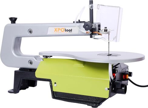Tidyard 16 Inch Variable Speed Scroll Saw, Adjustable Tilting Table 0 to 45 Degrees with Hold-down Shoe and Dust Port for Woodworking Projects and Precision Cuts in Kuwait