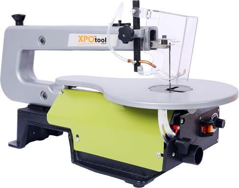 Tidyard 16 Inch Variable Speed Scroll Saw, Adjustable Tilting Table 0 to 45 Degrees with Hold-down Shoe and Dust Port for Woodworking Projects and Precision Cuts in Kuwait