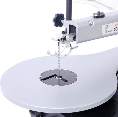 Tidyard 16 Inch Variable Speed Scroll Saw, Adjustable Tilting Table 0 to 45 Degrees with Hold-down Shoe and Dust Port for Woodworking Projects and Precision Cuts in Kuwait