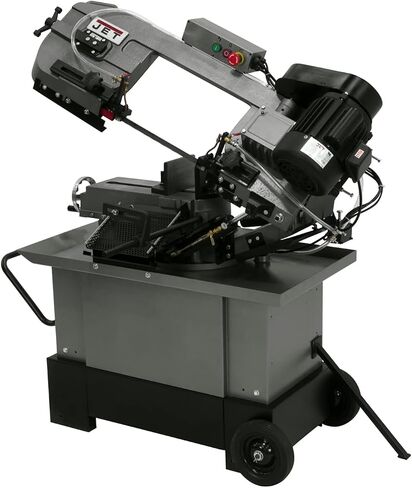 JET 7" x 10-1/2" Metal Cutting Mitering Horizontal/Vertical Band Saw, 1 HP, 115/230V 1Ph (HVBS-710S) in Kuwait