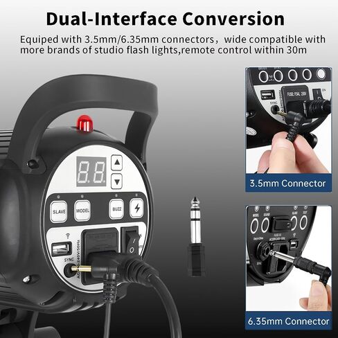 Godox RT-16 Wireless Flash Trigger Kit,3 in 1 Transmitter with Receiver for Studio Strobe Flash Photography,433MHz 16 Channels Trigger Compatible with Canon Nikon Sony Fujifilm Olympus Pentax Camera in Kuwait