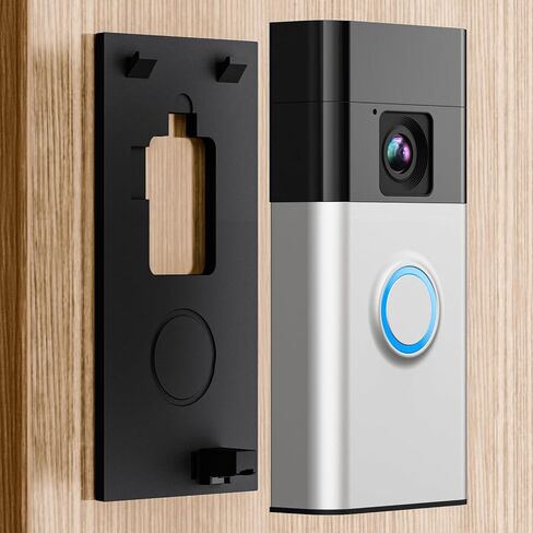 LOCKA Adhesive Mount for Ring/Other Battery Doorbell (2024 Release), No Drilling Camera Door Mounting Holder Bracket Accessories for Apartments Office Houses in Kuwait