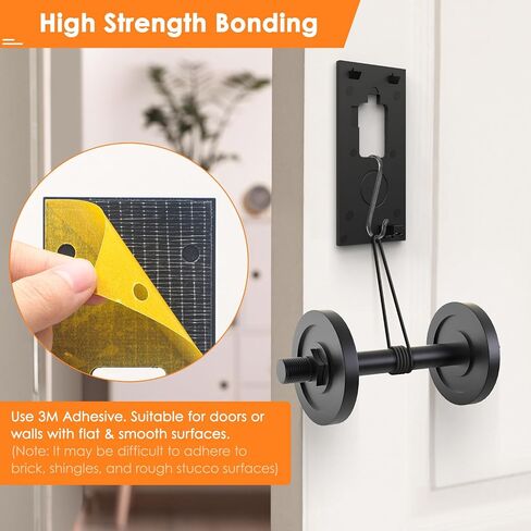 LOCKA Adhesive Mount for Ring/Other Battery Doorbell (2024 Release), No Drilling Camera Door Mounting Holder Bracket Accessories for Apartments Office Houses in Saudi Arabia