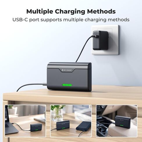 K&F CONCEPT NP-BX1 Battery and Charger Set Compatible with Sony ZV-1 ZV-1 II Cyber-Shot DSC-HX80 HX90V HX95 HX99 RX1 RX1 RX1R II in Kuwait