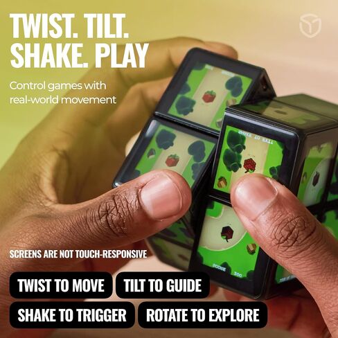 Rubik's WOWCUBE - Handheld Game Console, 100+ Games and Apps for Teens and Adults (Ages 13+) - STEM Certified Entertainment System - 24 Screens Interactive Gaming Cube in Kuwait