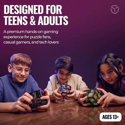 Rubik's WOWCUBE - Handheld Game Console, 100+ Games and Apps for Teens and Adults (Ages 13+) - STEM Certified Entertainment System - 24 Screens Interactive Gaming Cube in Kuwait