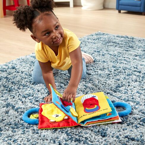 Melissa & Doug Baby Learning Bundle - My First Activity 8-Page Soft Book with Puppet and First Bead Maze with 18 Beads for Babies and Toddlers in Kuwait