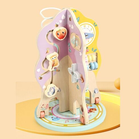 Tree Bead Maze Sliding Pieces Wooden Bead Maze Hand-Eye Coordination Children's Plaything in Kuwait