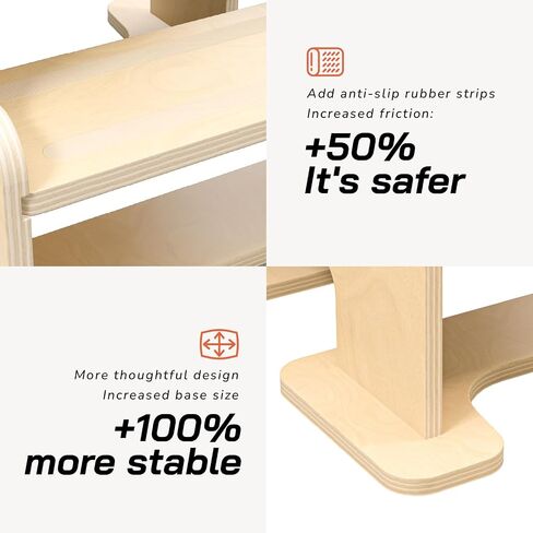Kids Kitchen Step Stool - Learning Standing Tower with Blackboard, Height Adjustable Safety Rail Stool for Kids, Non-Slip Adjustable Stool for Kitchen, Bathroom in Saudi Arabia