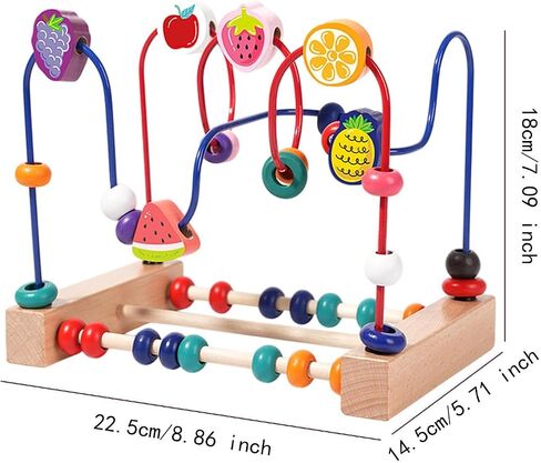 harayaa Bead Maze Toy Developmental New Year Gift Hand Eye Coordination Counting in Kuwait