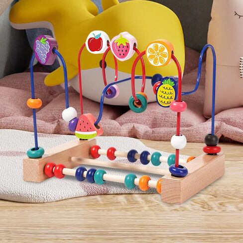 harayaa Bead Maze Toy Developmental New Year Gift Hand Eye Coordination Counting in Kuwait