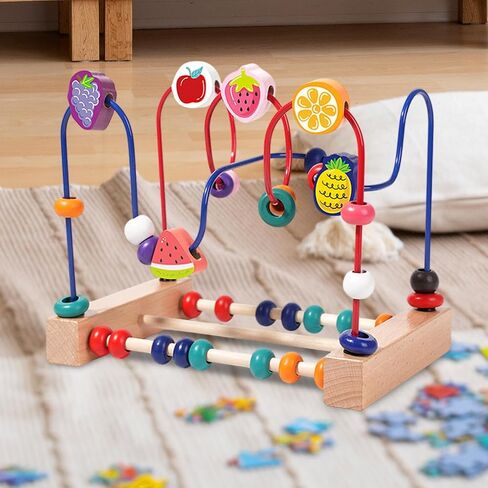 harayaa Bead Maze Toy Developmental New Year Gift Hand Eye Coordination Counting in Kuwait