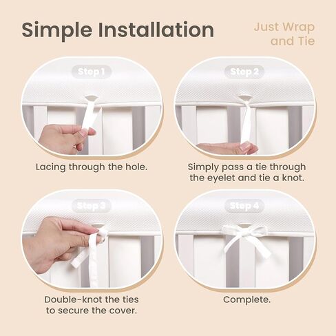 CHIPCHIP 4-Pack White Mesh Fabric, 2 Long Panels 51"x7" + 2 Short Panels 27.5"x7" in Kuwait
