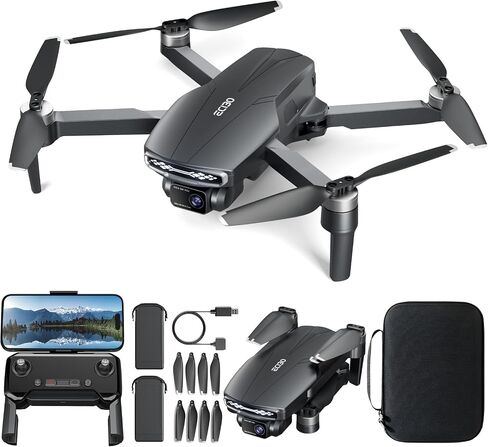 Drone with Camera for Adults 4K,Brushless Motor,5G FPV,Optical Positioning | Under249G,5G FPV Video Transmission,Long Range,120°FOV Camera,90°Adjustable Lens,2Batteries,Carrying Case,Easy for Beginner in Kuwait