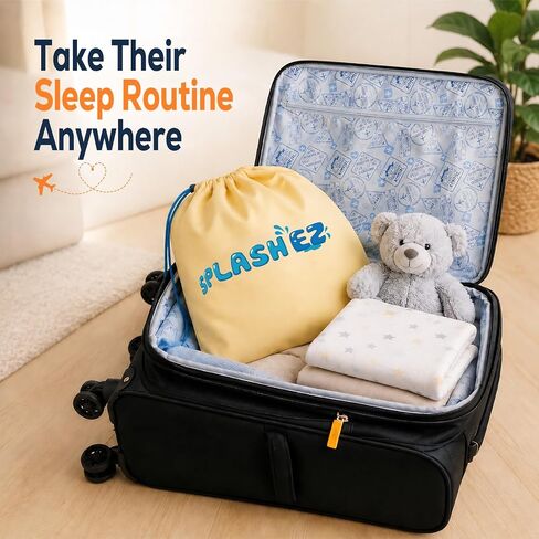 SplashEZ Travel Bed Rails for Toddlers, 2-Pack Inflatable Bed Bumpers | Inflatable travel bed bumpers for toddlers. Portable travel bed rail for home, hotels & vacations. Easy to inflate. in Kuwait