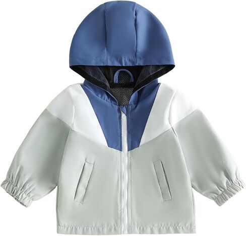 Bagilaanoe Toddler Baby Boy Windbreaker Outerwear Fall Hunting Outfit | Zipper, Camouflage Jacket, Hooded Jackets for Boys, Forest Leaves, Patchwork, Spring Fall Clothes Boy Coat in Kuwait