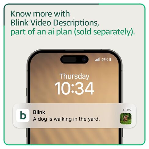 Blink Outdoor 4 and Wired Doorbell 2K+ (newest model) — Two-year battery 1080p cameras and 2K hardwired doorbell. Sync Module Core included — 3 Cameras + Doorbell (Black) in Kuwait