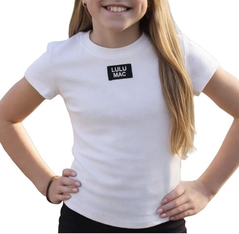 LULU MAC Kids Solid Color Cap Sleeve Top in Kuwait