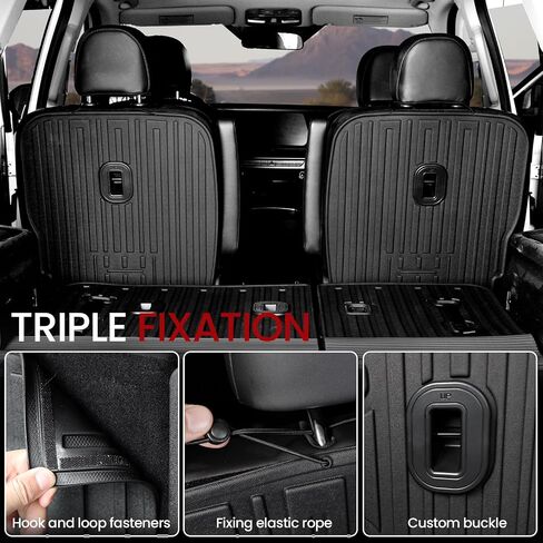 Kick Mats Backrest Mats for 2020-2024 2025 Kia Telluride 7 Passenger Captain Chairs Car Mats Accessories, All Weather TPE Interior Protector(2nd Row Backrest Mats) in Kuwait