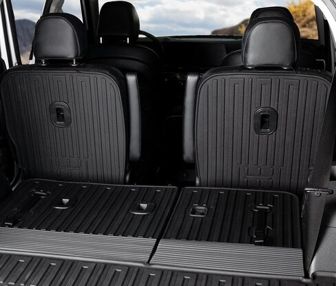 Kick Mats Backrest Mats for 2020-2024 2025 Kia Telluride 7 Passenger Captain Chairs Car Mats Accessories, All Weather TPE Interior Protector(2nd Row Backrest Mats) in Kuwait
