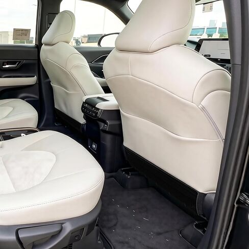 JYCDC Back Seat Protector for 2024-2026 Toyota Grand Highlander, Rear Seat Back Kick Protector Cover, Custom Fit Interior Protection Against Kids’ Shoes, Dirt & Scratches, Black in Kuwait