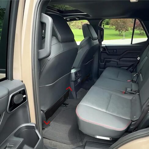 JYCDC Seat Back Protector Compatible with Toyota 4Runner 2026 2025 2024-2010 Accessories Back of Seat Protector,Stainless Steel Kick Mats Back Seat Protector 2Pcs (Black) in Kuwait