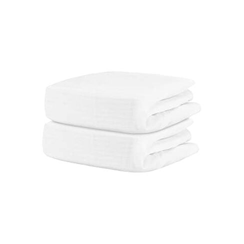 Newton Baby Fitted Crib Sheet 2-Pack, Organic Cotton - Plain White in Kuwait