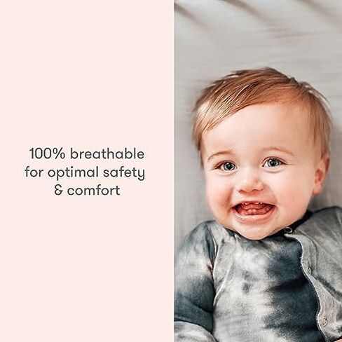 Newton Baby Fitted Crib Sheet 2-Pack, Organic Cotton - Plain White in Kuwait