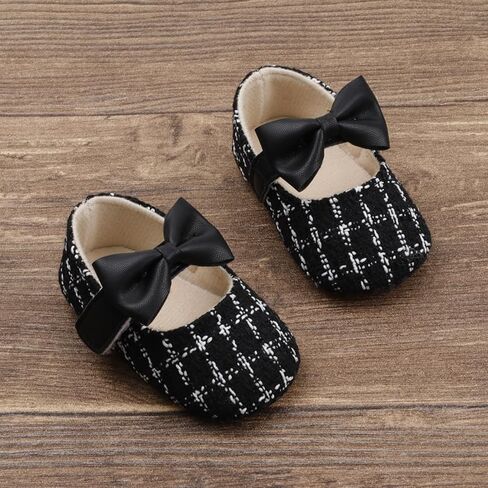 Baby Fashion Cotton Linen Plaid Walking Shoes Soft Sole Non-Slip First Walkers for Infant Toddler Boys Girls Breathable Lightweight in Kuwait