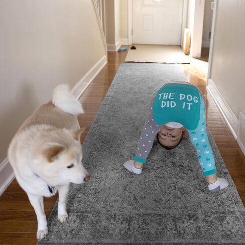 Pavilion Gift Company Unisex 6-12 Month Baby Leggings Soft Stretchy Funny Humorous Doggy Puppy K9 Dog Lover Apparel Attire, Blue, Gray, White in Kuwait