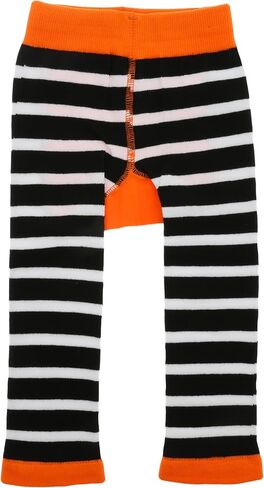 Pavilion Gift Company Unisex Run-6-12 Month Baby Leggings Soft Stretchy Humorous Funny Novelty Wacky Apparel Attire, Orange, Black, White in Kuwait